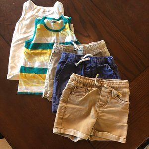 12M-2T Boys Lot Tanks and shorts